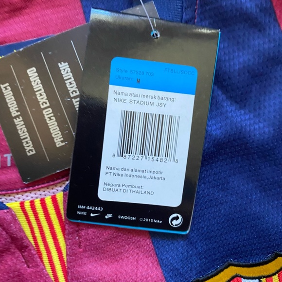 NWT Authentic Barcelona Qatar Airways Jersey size M - Picture 4 of 8
